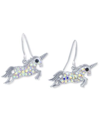 Giani Bernini - Crystal Unicorn Drop Earrings in Sterling Silver