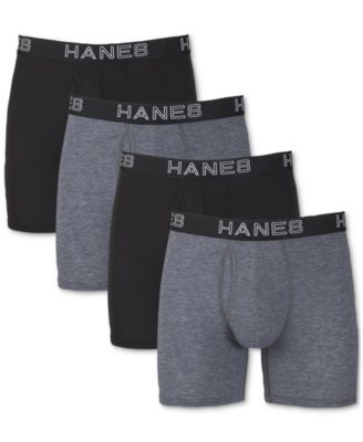 Hanes - Men's 4-Pk. Ultimate&reg; Comfort Flex Fit&reg; Ultra Soft Boxer Briefs