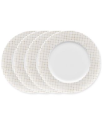 Noritake - Hammock "Dots" Rim Dinner Plates, Set of 4