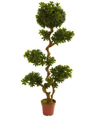 Nearly Natural - 5' Artificial Pittosporum UV-Resistant Indoor/Outdoor Tree