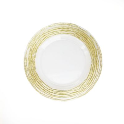 American Atelier - ARIZONA GOLD/CLEAR CHARGER PLATE     13"D