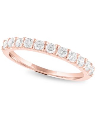 Forever Grown Diamonds - Lab-Grown Diamond Anniversary Ring (1/2 ct. t.w.) in Sterling Silver , 14k Gold over Sterling Silver or 14k Rose Gold over Sterling Silver
