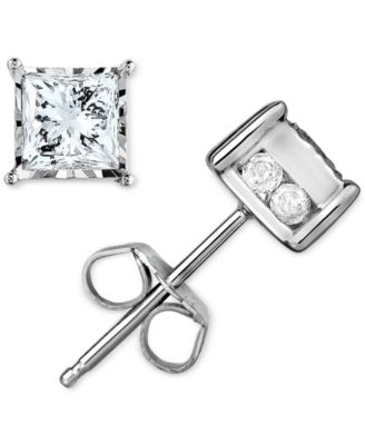TruMiracle - Diamond Stud Earrings (1/2 ct. t.w.) in 14k White Gold