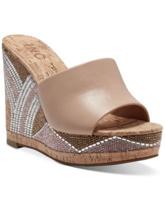 INC International Concepts - Cadie Bling Wedge Sandals