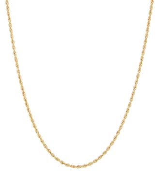 Macy's - Glitter Rope 24" Chain Necklace in 14k Gold