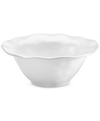 Q Squared - QSquared Ruffle White Melamine Cereal Bowl