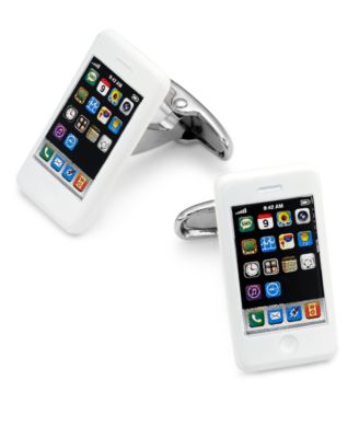 Rhona Sutton - Men's Silver-Tone iPhone Cufflinks