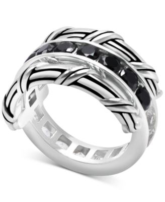 Peter Thomas Roth - White Topaz (1-9/10 ct. t.w.) & Black Spinel Reversible Ring in Sterling Silver