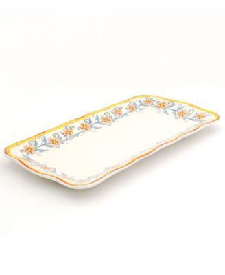 Euro Ceramica - DUOMO RECTANGULAR APPETIZER PLATTER