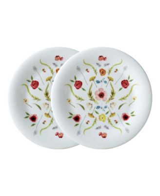 Twig New York - Scandinavian Floral Set of Two 8.5" Salad Plates