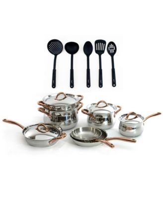 BergHOFF - Ouro Gold 18/10 Stainless Steel 16-Pc. Cookware Set