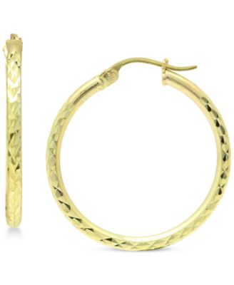 Giani Bernini - Medium Hoop Earrings in 18k Gold-Plated Sterling Silver