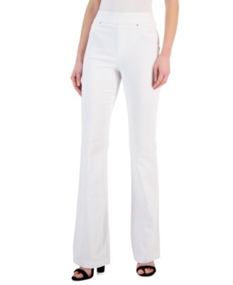 INC International Concepts - Women's High-Rise Pull-On Flare-Leg Pants