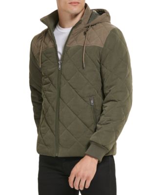 Kenneth Cole - Men's Colorblock Hooded Quilted Jacket