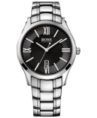 BOSS - Men's Ambassador Stainless Steel Bracelet Watch 43mm 1513025