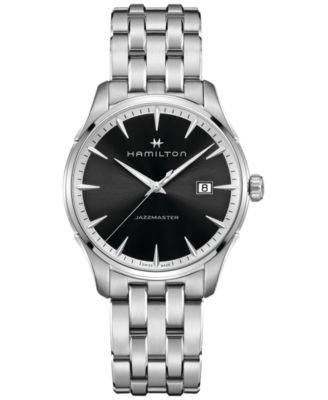Hamilton - Men's Swiss Jazzmaster Stainless Steel Bracelet Watch 40mm H32451131