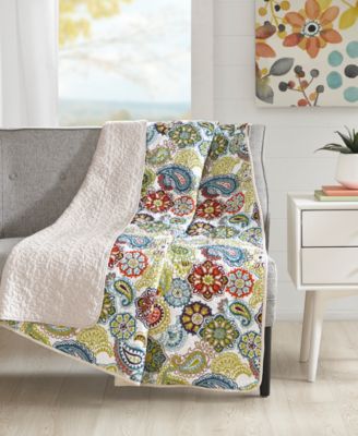 Mi Zone - Tamil 60" x 70" Quilted Paisley Medallion-Print Throw
