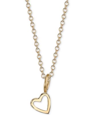Sarah Chloe - Heart Charm Pendant Necklace, 18"